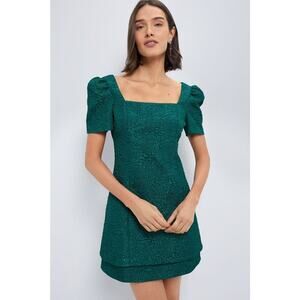 HYACINTH HOUSE Emerald Green Juliana Mini Dress Size L NWT